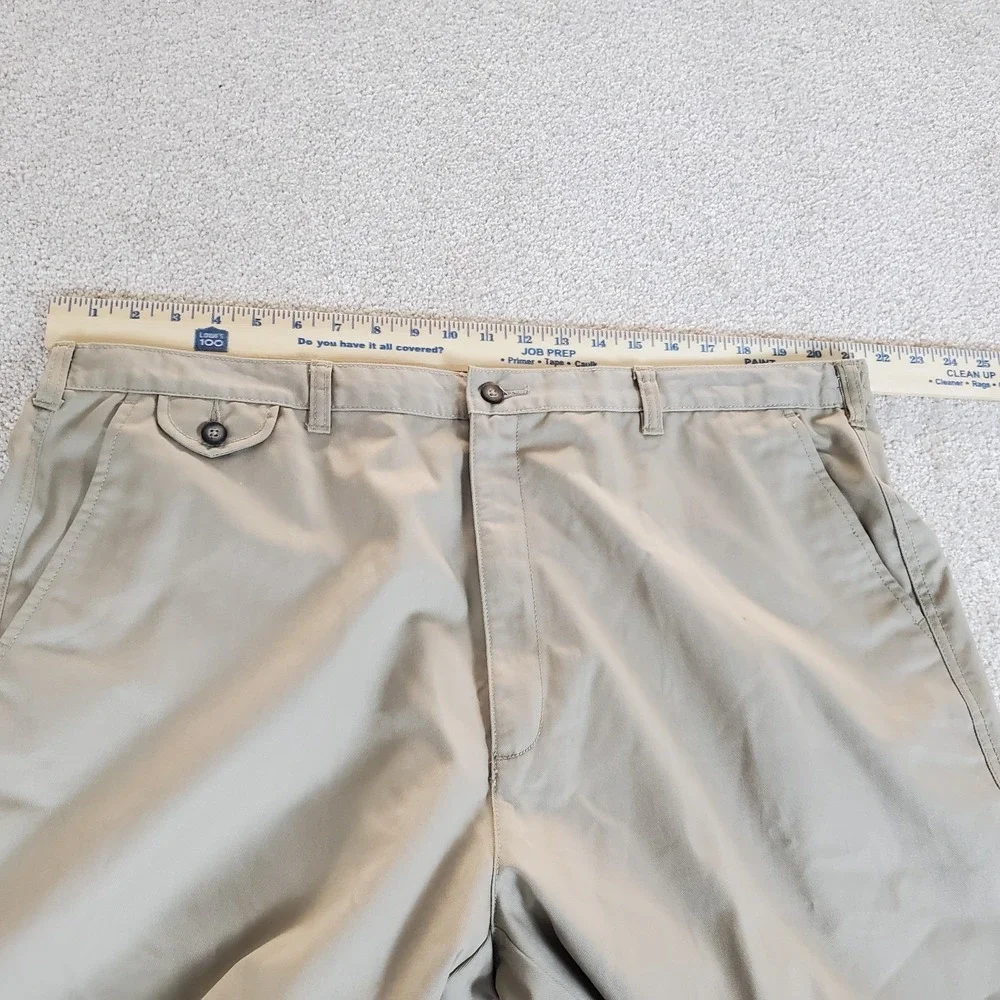 TownCraft Men's Chino Shorts Tan Size 44 Actually Measures 43 Elastic Back NWTGS